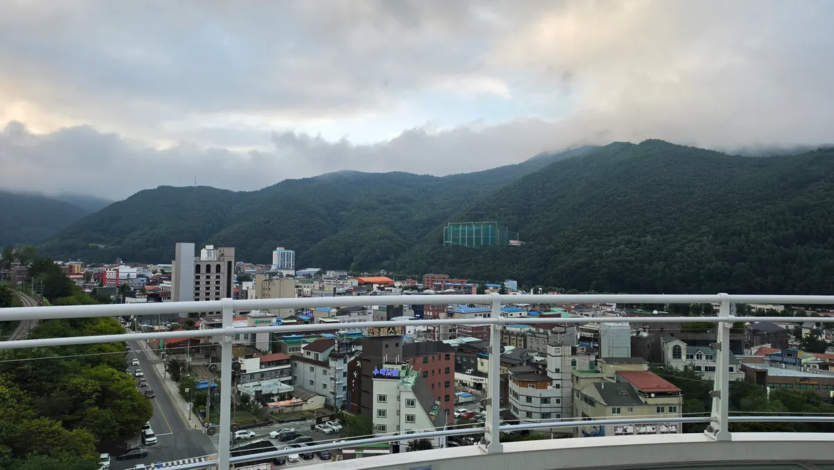 구름 낀 태백 시내